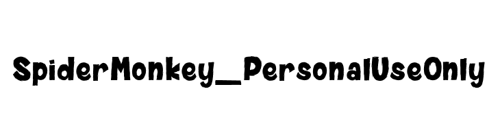 Spider Monkey_PersonalUseOnly  Descarca Fonturi Gratis