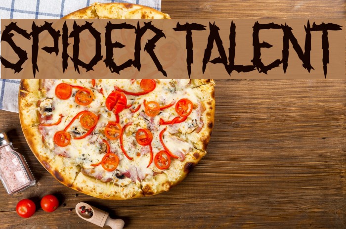 Spider Talent Font examples