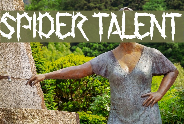 Spider Talent Font examples