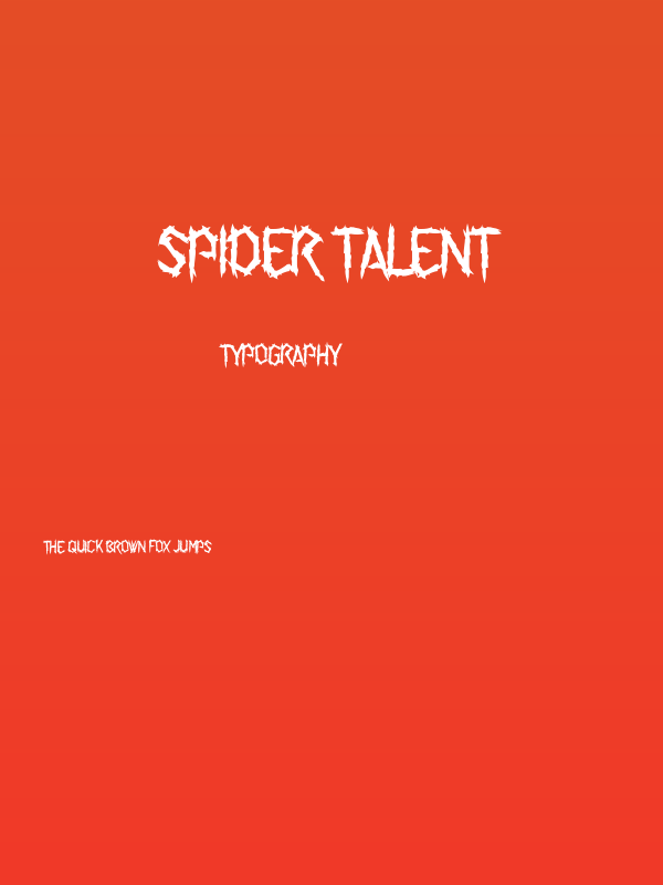 Spider Talent Poster