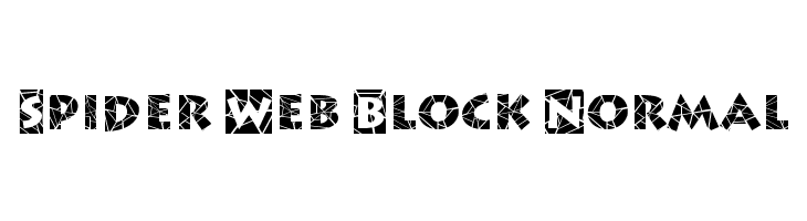 Spider Web Block Normal  baixar fontes gratis