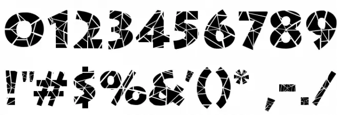 Spider Web Block Normal Font OTHER CHARS