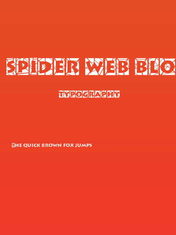 Spider Web Block Normal Poster