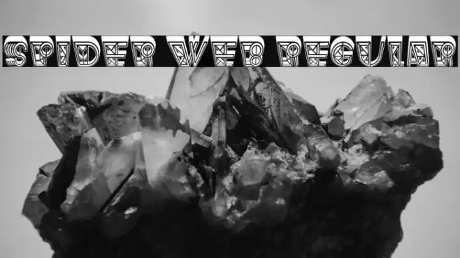 Spider Web Regular Font examples