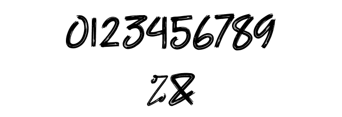 SpiderBrush Font OTHER CHARS