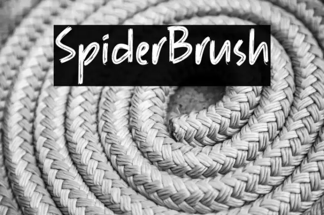 SpiderBrush Font examples