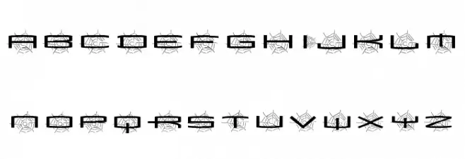 SpiderishFS-Bold Schriftart Groß