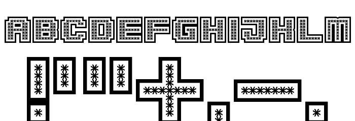 Spiderling Inverse Regular Font OTHER CHARS