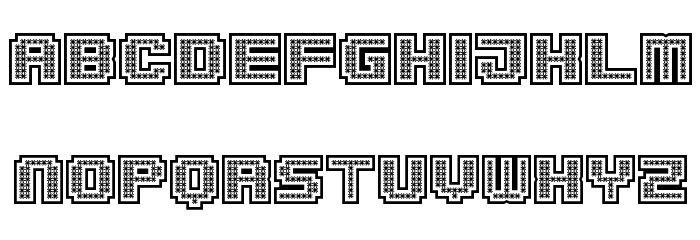 Spiderling Inverse Regular Font LOWERCASE