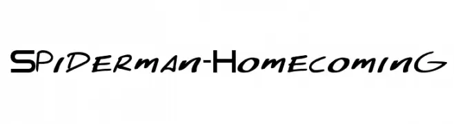 Spiderman-Homecoming  Frei Schriftart Herunterladen