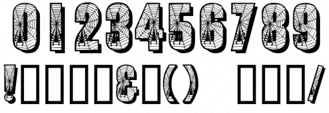 Spiderman Font OTHER CHARS