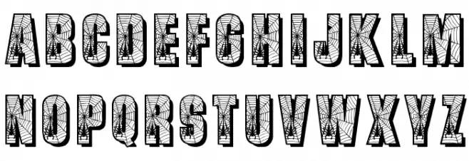 Spiderman Schriftart Groß