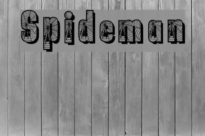 Spiderman Font examples