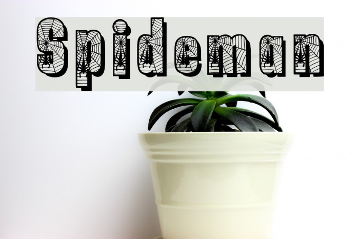 Spiderman Schriftart examples