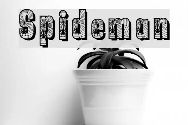 Spiderman Font examples