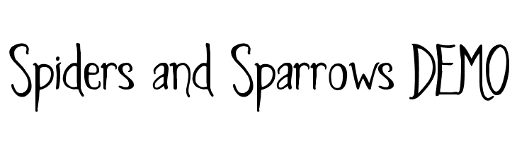 Spiders and Sparrows DEMO  Descarca Fonturi Gratis