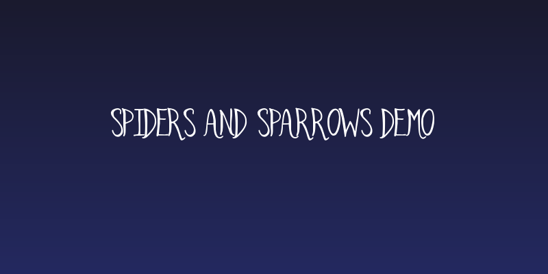 Spiders and Sparrows DEMO Social Header