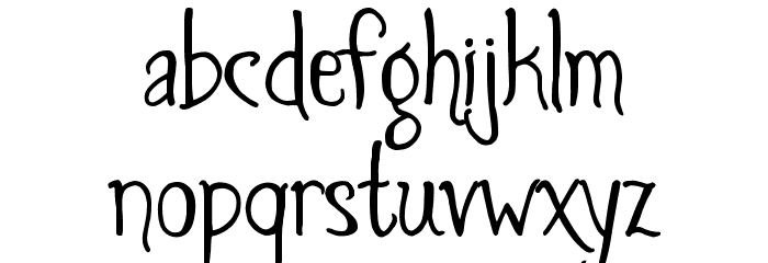 Spiders and Sparrows DEMO Font LOWERCASE
