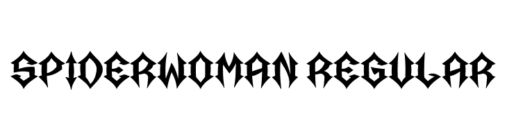Spiderwoman Regular  font caratteri gratis
