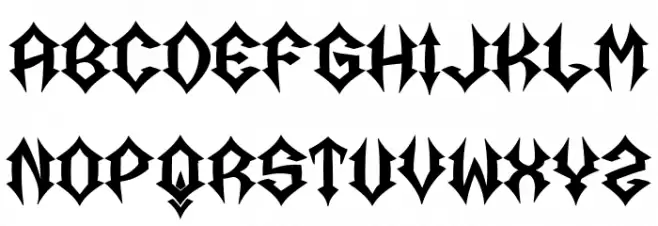 Spiderwoman Regular Caratteri MINUSCOLO