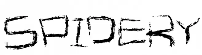 Spidery  font caratteri gratis