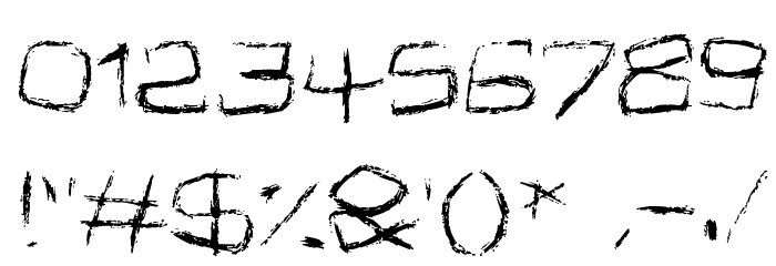 Spidery Font OTHER CHARS