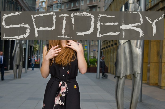 Spidery Font examples