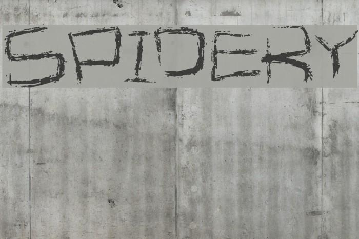 Spidery Font examples