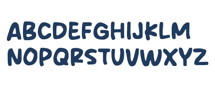 Spidol Clash Font Litere mari