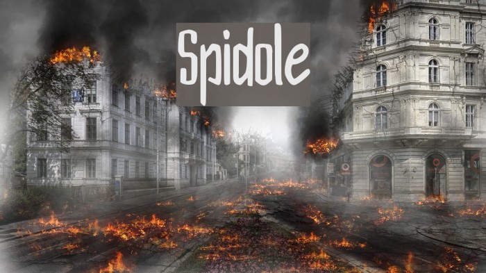 Spidole Font examples
