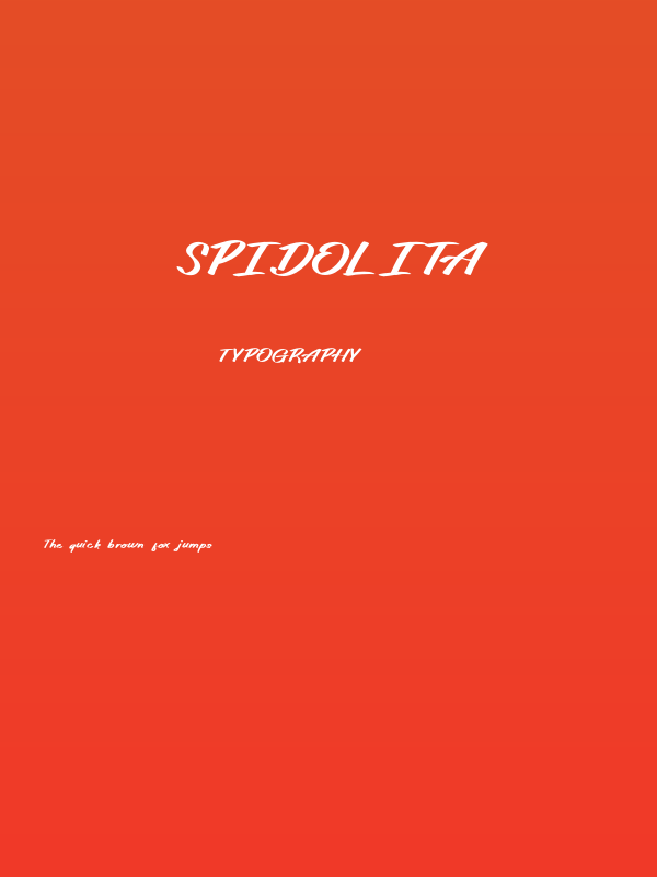 Spidolita Poster