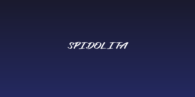 Spidolita Social Header