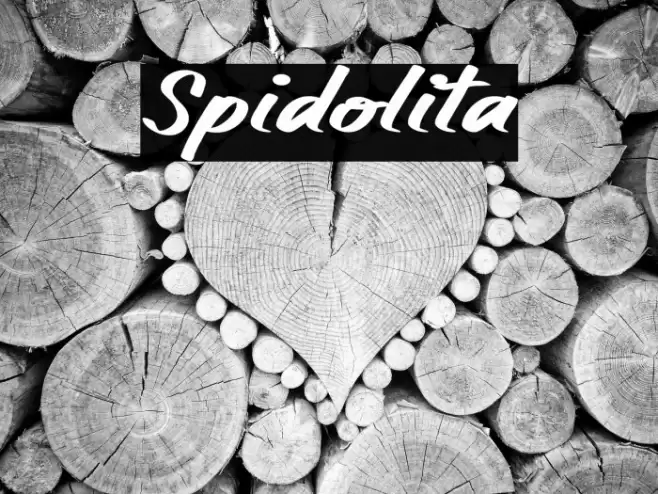 Spidolita Font examples