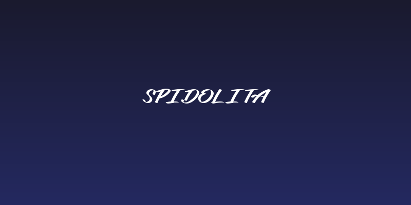 Spidolita Social Header