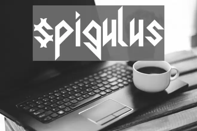 Spigulus Font examples