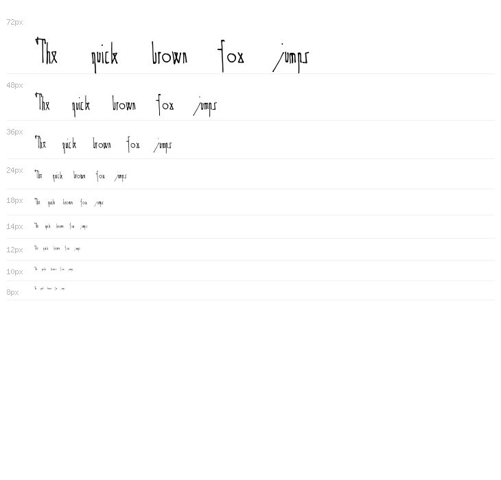 Spijker '08 Semi-condensed Light Waterfall