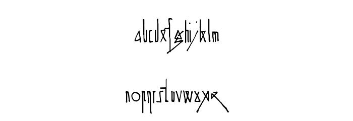 Spijker '08 Semi-condensed Light Font LOWERCASE