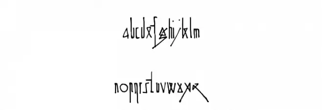 Spijker '08 Semi-condensed Light Font LOWERCASE