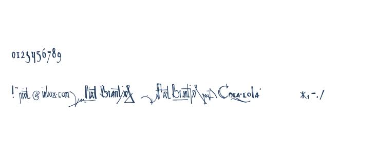 Spijker 08 Semi-condensed Regular Other Characters