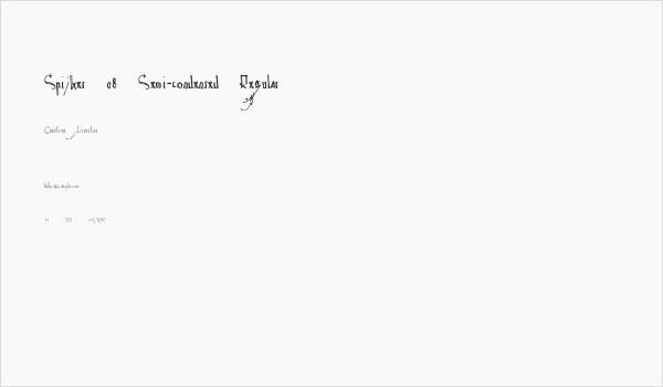 Spijker 08 Semi-condensed Regular Business Card