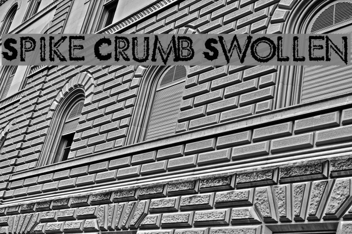 Spike Crumb Swollen Шрифта examples
