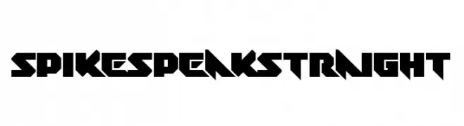 Spike Speak Straight  Fuentes Gratis Descargar