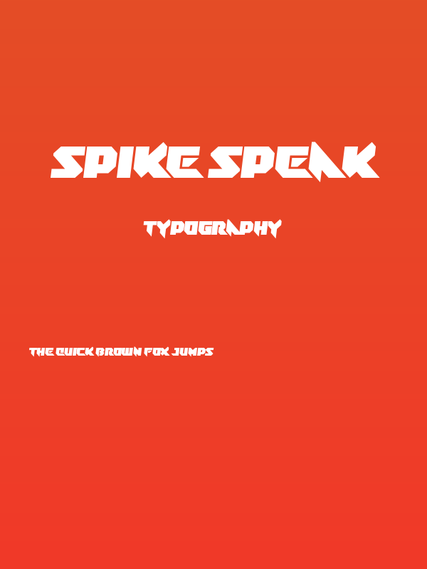 Spike Speak Poster