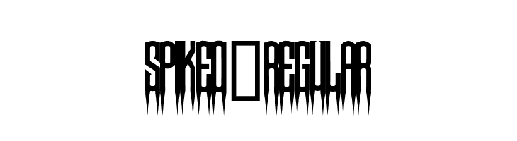 Spiked-Regular  font caratteri gratis