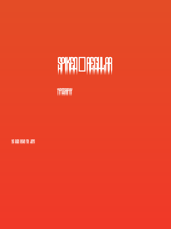 Spiked-Regular Poster