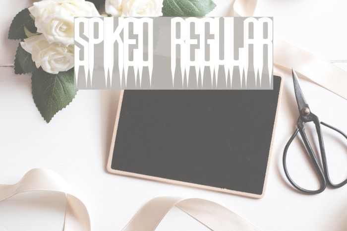Spiked Regular Font examples