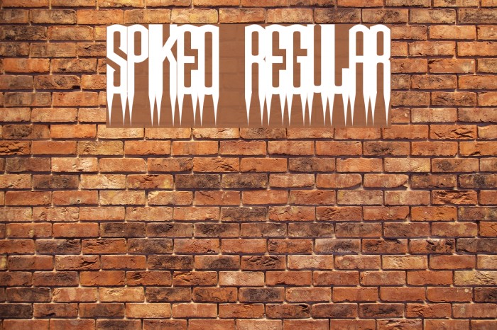 Spiked Regular Font examples