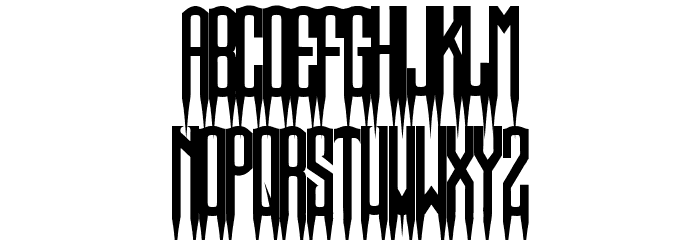 Spiked Regular Font LOWERCASE