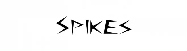 Spikes  Frei Schriftart Herunterladen