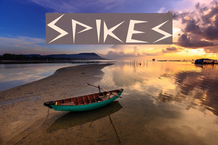 Spikes Font examples